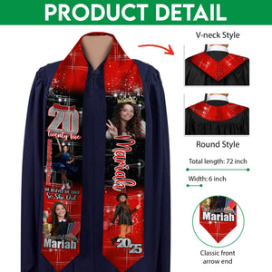 GeckoCustom Custom Photo She Believed She Could Graduation Stoles TA29 HO82 890170