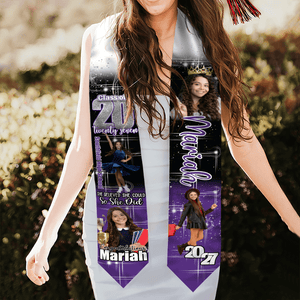 GeckoCustom Custom Photo She Believed She Could So She Did Graduation Gift Stoles N369 HO82 890170