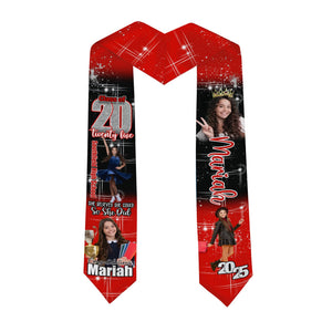 GeckoCustom Custom Photo She Believed She Could So She Did Graduation Gift Stoles N369 HO82 890170