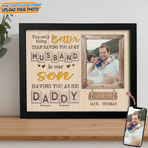 GeckoCustom Custom Photo Thank Your For Being Our Children Daddy Picture Frame N304 889331 8"x10"