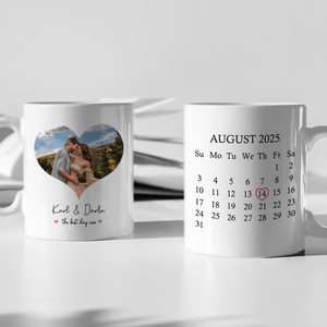 GeckoCustom Custom Photo The Best Day Ever Valentine's Day Mug TH10