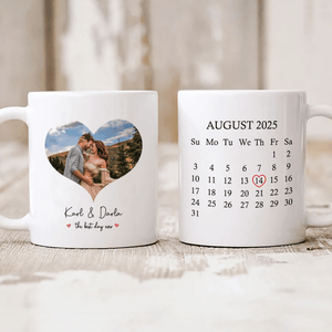 GeckoCustom Custom Photo The Best Day Ever Valentine's Day Mug TH10