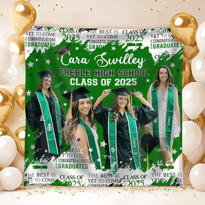 GeckoCustom Custom Photo The Best Is Yet To Come Class Of 2025 Graduation Backdrop HO82 893468 5'x4'