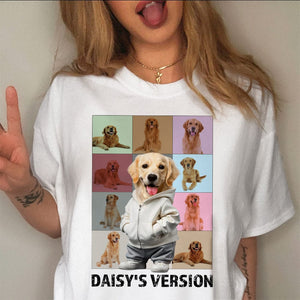 GeckoCustom Custom Photo The Eras Tour For Dog Lover Shirt TH10 892421 Basic Tee / Sport Grey / S