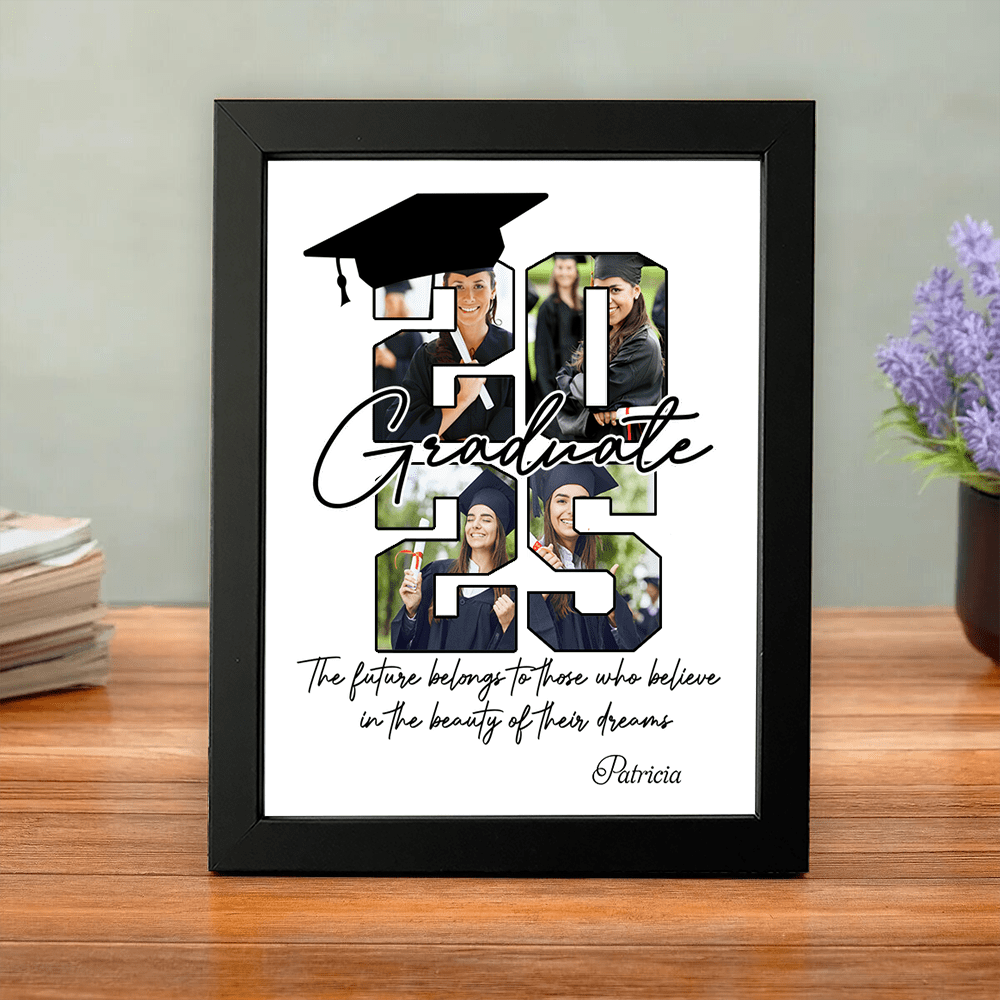 GeckoCustom Custom Photo The Future Belongs To Graduation Picture Frame LM32 893097 8"x10"