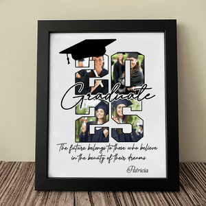 GeckoCustom Custom Photo The Future Belongs To Graduation Picture Frame LM32 893097 8"x10"