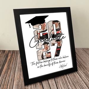 GeckoCustom Custom Photo The Future Belongs To Graduation Picture Frame LM32 893097 8"x10"