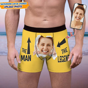 GeckoCustom Custom Photo The Man The Legend Boxer Briefs N304 889487