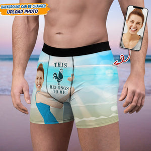 GeckoCustom Custom Photo This Belongs To Me Boxer Briefs N304 889429