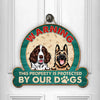 GeckoCustom Custom Photo This Property Is Protected By Our Dogs Doorsign N304 889833