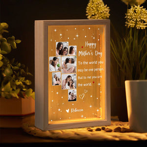 GeckoCustom Custom Photo To Me You Are The World Mother's Day Light Box TA29 890213 10"x8"