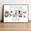 GeckoCustom Custom Photo To Us You Are The World Dad Poster Canvas Picture Frame DM01 890963