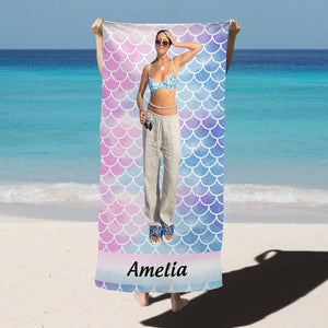 GeckoCustom Custom Photo Traveling Beach Poolside Swimming Beach Towel DM01 890859 30"x60"