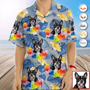 GeckoCustom Custom Photo Tropical Style Dog Hawaii Shirt HA75 890718