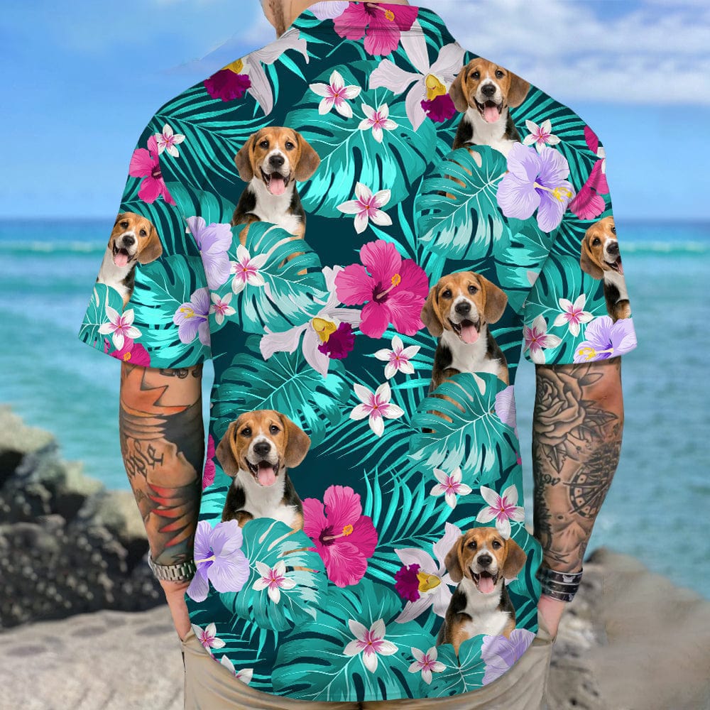 GeckoCustom Custom Photo Tropical Style Dog Hawaii Shirt N369 8894165