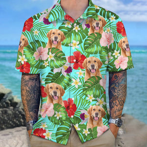 GeckoCustom Custom Photo Tropical Style Dog Hawaii Shirt N369 8894165