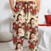 GeckoCustom Custom Photo Vintage Butterfly Roses Couple Sweatpants Gift For Valentine's Day HO82 893384