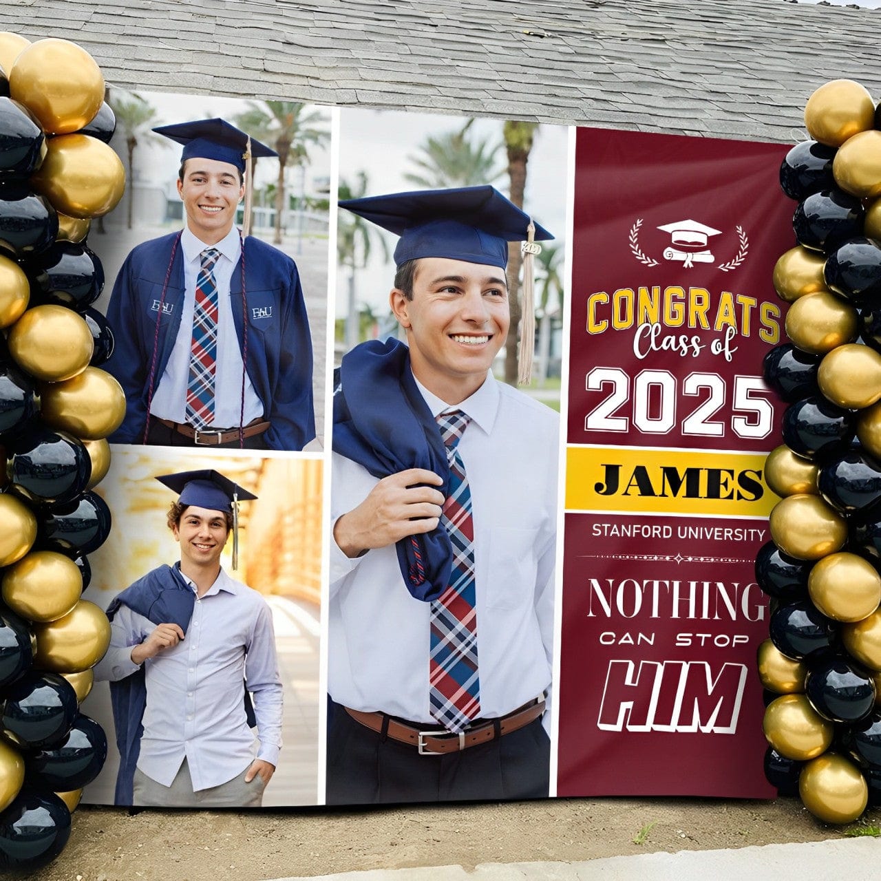 GeckoCustom Custom Photo We Are So Proud Of You Graduation Backdrop N369 HA75 890509 5'x4'