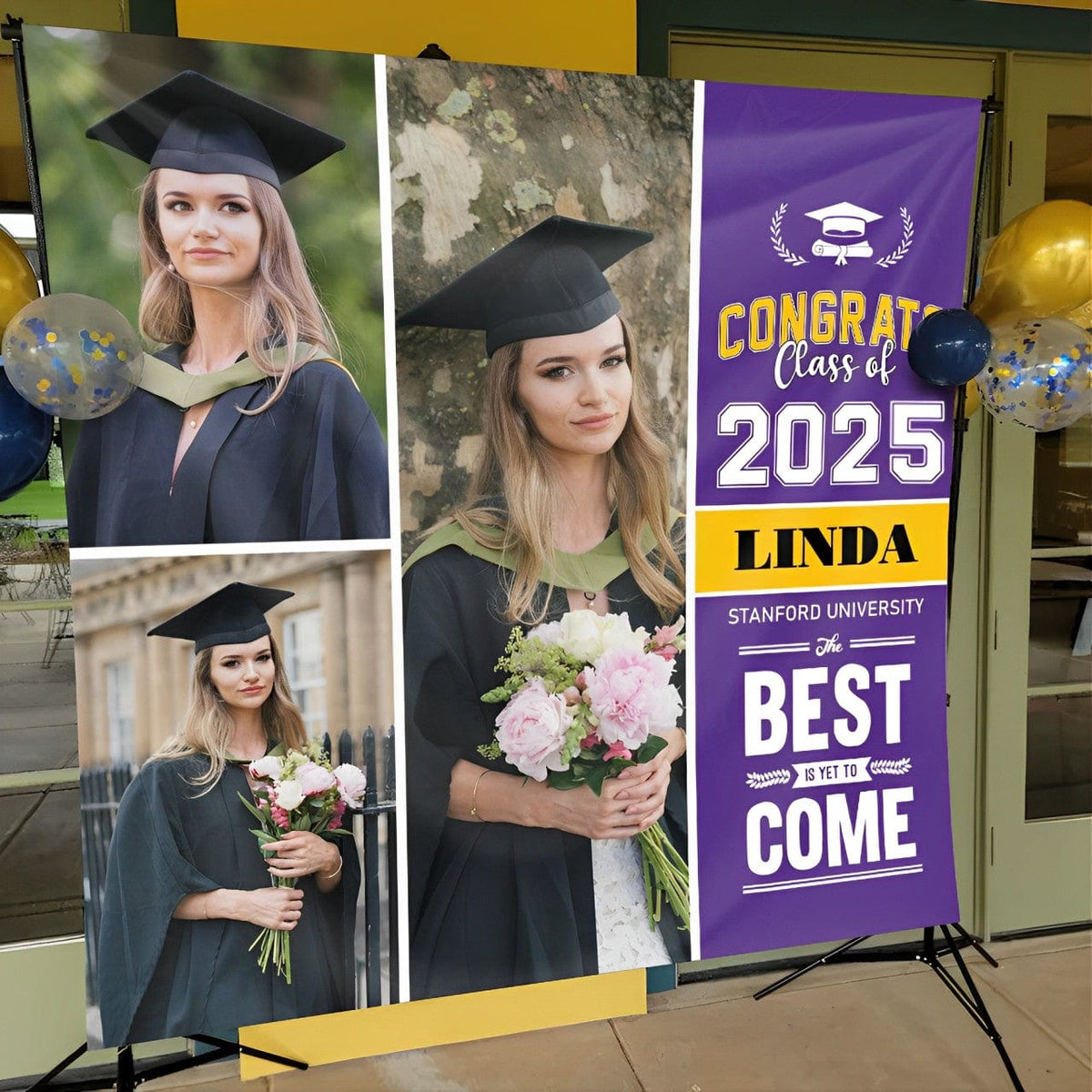 GeckoCustom Custom Photo We Are So Proud Of You Graduation Backdrop N369 HA75 890509