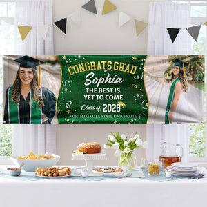 GeckoCustom Custom Photo We're Proud To Be Your Family Personalized Banner - Graduation Decor Gift HA75 891908