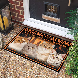 GeckoCustom Custom Photo Welcome To My Home Cat Doormat DA199 890623