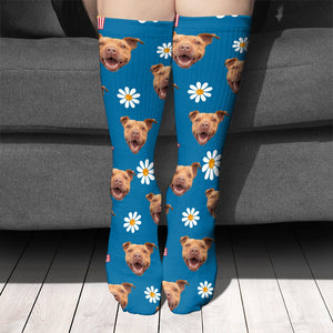 GeckoCustom Custom Photo With Accessories Pattern Dog Cat Sock N304 890231