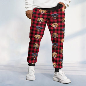 GeckoCustom Custom Photo With Christmas Pattern Dog Cat For Men and Women Sweatpants HO82 N304 888993