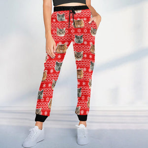 GeckoCustom Custom Photo With Christmas Pattern Dog Cat For Men and Women Sweatpants HO82 N304 888993