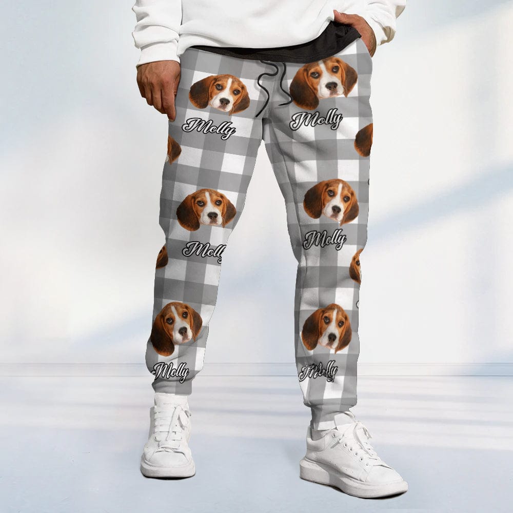 GeckoCustom Custom Photo With Colorful Background For Dog Lovers Sweatpants N304 889512