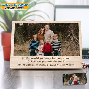 GeckoCustom Custom Photo Wood Family Frame T368 889343