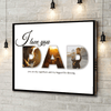 GeckoCustom Custom Photo You Are My Super Hero Dad Poster Canvas Picture Frame DM01 890953