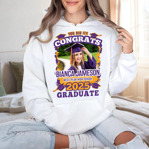 GeckoCustom Custom Photo You Did It Congrats Graduation Shirt TA29 890273 Pullover Hoodie / Sport Grey Colour / S