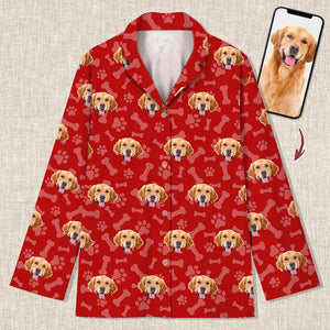 GeckoCustom Custom Portrait Photo Dog Cat Pajamas N369 888640 For Adult / Only Shirt / XS