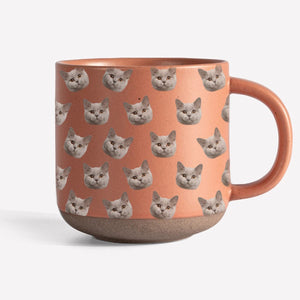 GeckoCustom Custom Portrait Photo For Dog Cat Lover Pottery Mug TH10 892077 12oz