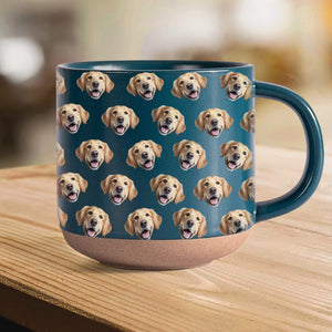 GeckoCustom Custom Portrait Photo For Dog Cat Lover Pottery Mug TH10 892077 12oz