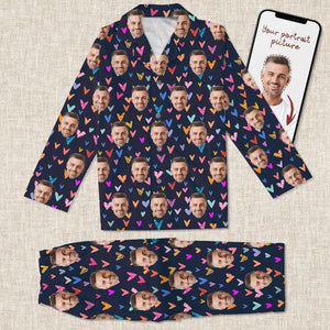 GeckoCustom Custom Portrait Photo Heart Icon Pajamas TA29 888719