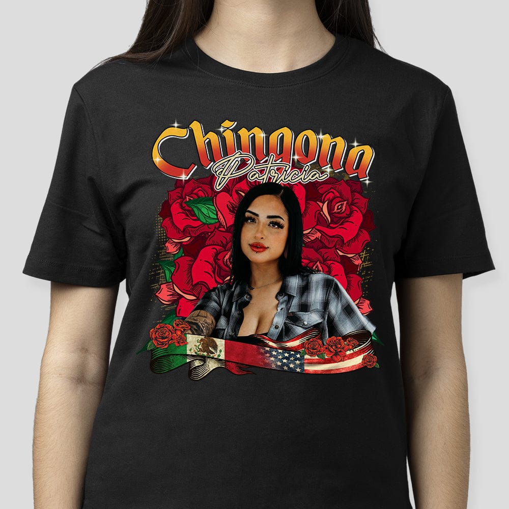 GeckoCustom Custom Portrait Photo Retro Mexican American Dark Shirt K228 890080