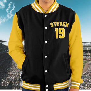 GeckoCustom Custom Portrait Photo With Retro Style Varsity Jacket HO82 893148