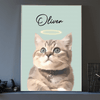 GeckoCustom Custom Watercolor Dog Cat Pet Photo Memorial Picture Frame Poster Canvas HA75 891800