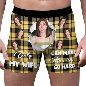 GeckoCustom Custom Wife/Girlfriend Photo Funny Man's Boxer Gift For Husband/Boyfriend CH07 895196