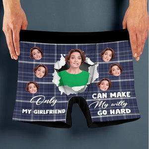 GeckoCustom Custom Wife/Girlfriend Photo Funny Man's Boxer Gift For Husband/Boyfriend CH07 895196