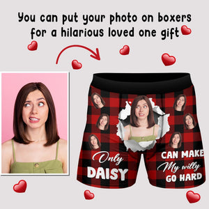 GeckoCustom Custom Wife/Girlfriend Photo Funny Man's Boxer Gift For Husband/Boyfriend CH07 895196