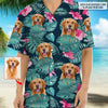 GeckoCustom Customized Dog's Photo On Men's Hawaiian Shirt DA199 888280