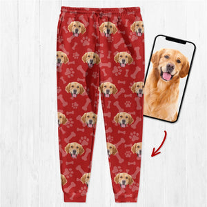 GeckoCustom Customized Sweatpants Upload Photos Dog Cat Christmas Gift For Men and Women's N369 888745 120728