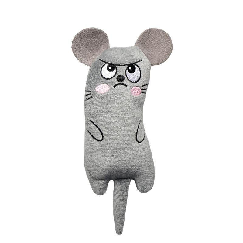 GeckoCustom Cute Cat Toys Funny Interactive Plush Cat Toy Mini Teeth Grinding Catnip Toys Kitten Chewing Mouse Toy Pets Accessories