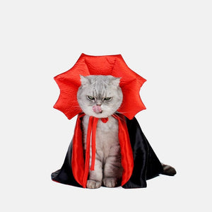 GeckoCustom Cute Halloween Pet Costumes Cosplay Vampire Cloak For Small Dog Cat Kitten Puppy Dress Kawaii Pet Clothes Cat Accessoties Gift