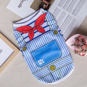 GeckoCustom Cute Sphynx Cat Shirt Vest for Cats Gotas Summer Breathable Pet Clothes Clohting Katten Kedi Mascotas Costume Dog Suit Ropa Para