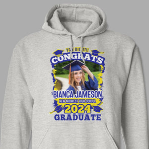 GeckoCustom Cutsom Photo You Did It Congrats Graduation Shirt TA29 890273 Pullover Hoodie / Sport Grey Colour / S