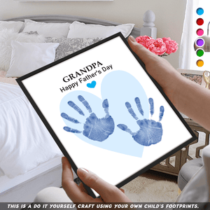 GeckoCustom Dad Happy Father's Day With DIY Handprint Picture Frame HO82 890590