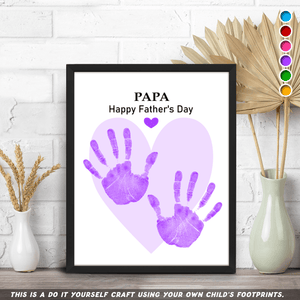 GeckoCustom Dad Happy Father's Day With DIY Handprint Picture Frame HO82 890590